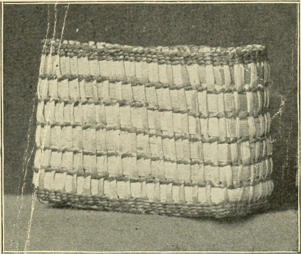 An illustration from Practical and artistic basketry, 1904, leaf 20
