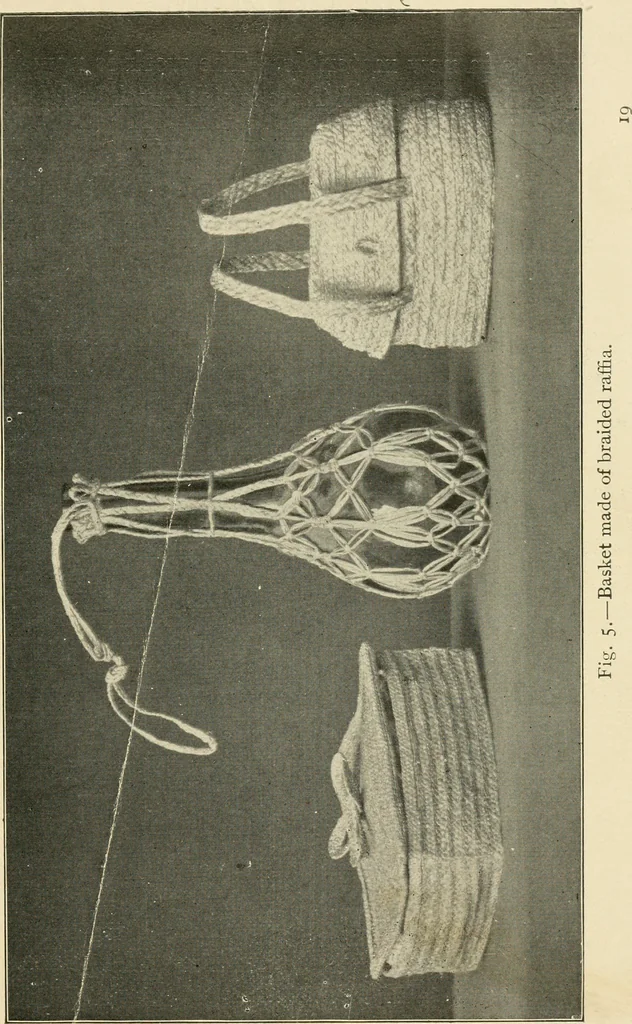 An illustration from Practical and artistic basketry, 1904, leaf 22