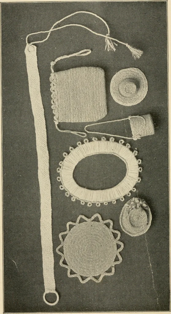 An illustration from Practical and artistic basketry, 1904, leaf 25