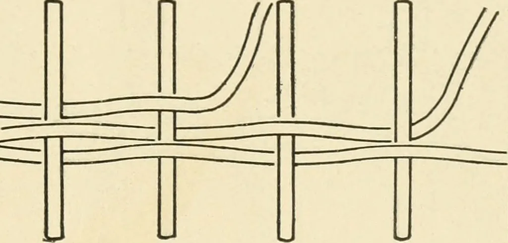 An illustration from Practical and artistic basketry, 1904, leaf 28