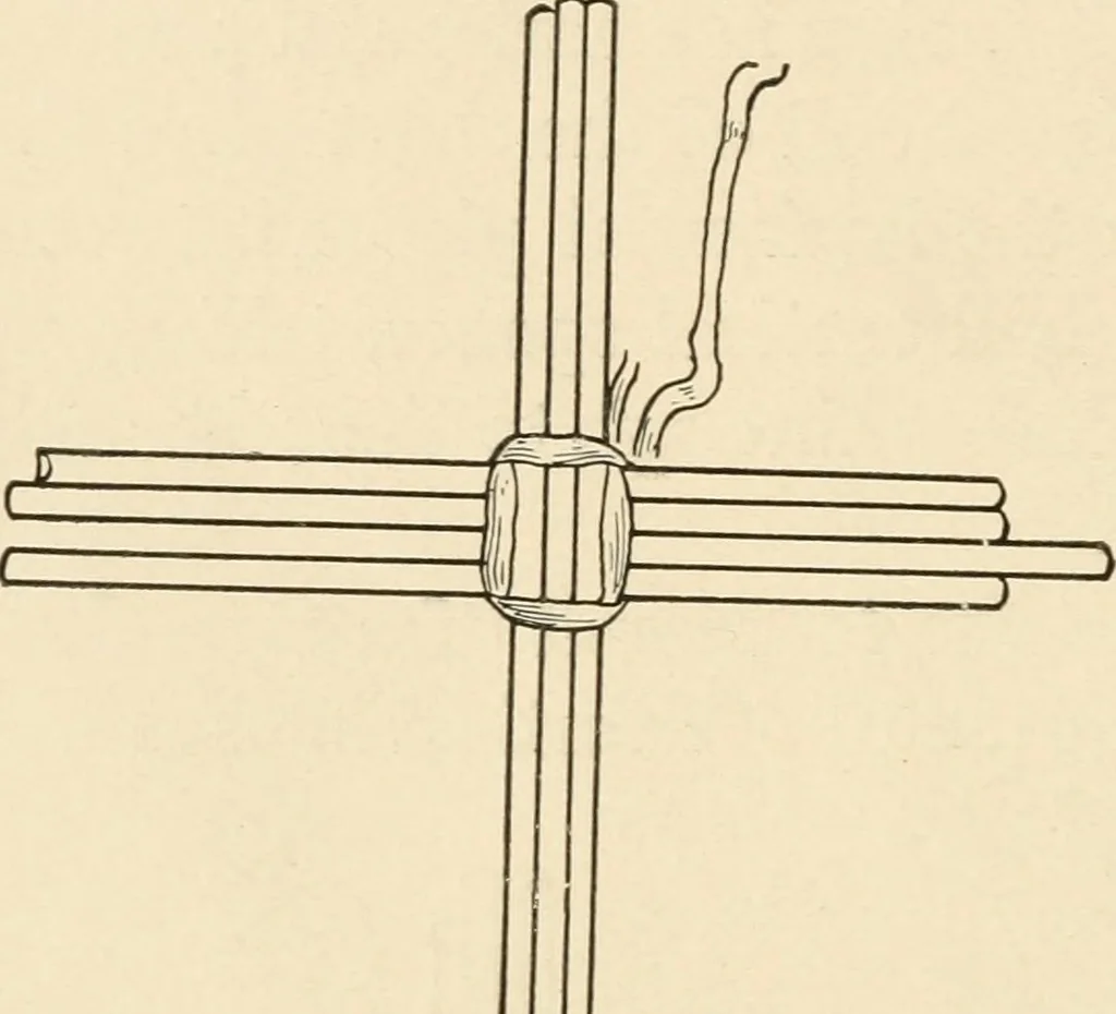 An illustration from Practical and artistic basketry, 1904, leaf 35