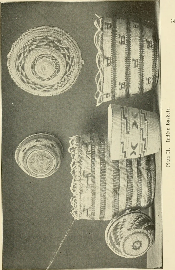 An illustration from Practical and artistic basketry, 1904, leaf 38