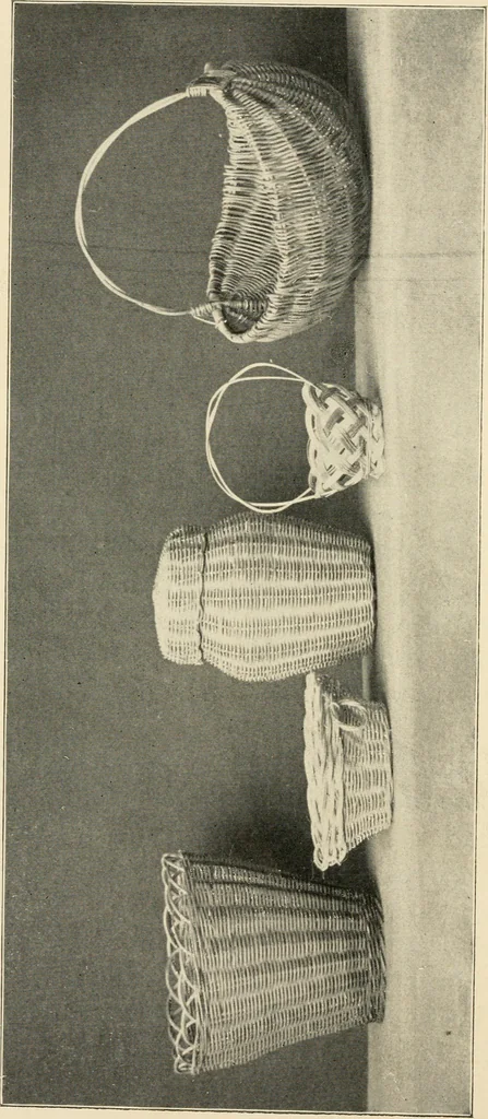 An illustration from Practical and artistic basketry, 1904, leaf 45