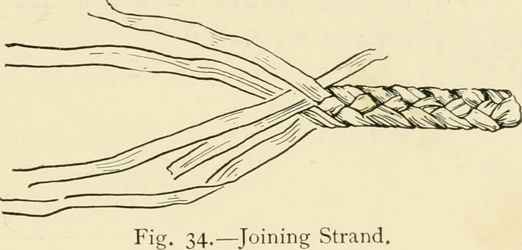 An illustration from Practical and artistic basketry, 1904, leaf 66