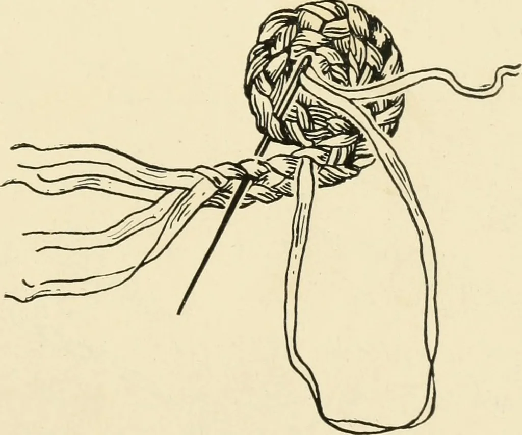 An illustration from Practical and artistic basketry, 1904, leaf 66