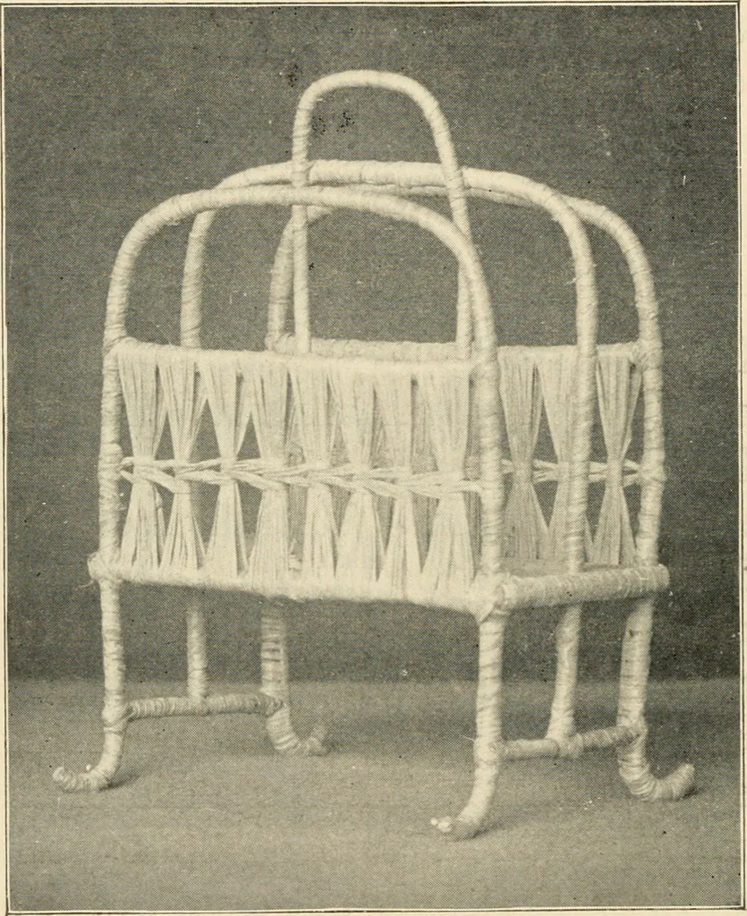 An illustration from Practical and artistic basketry, 1904, leaf 69