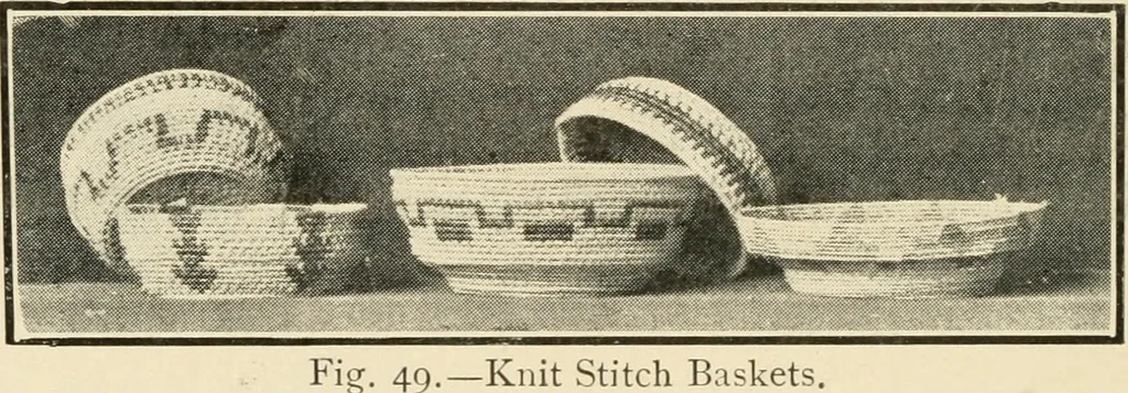 An illustration from Practical and artistic basketry, 1904, leaf 81