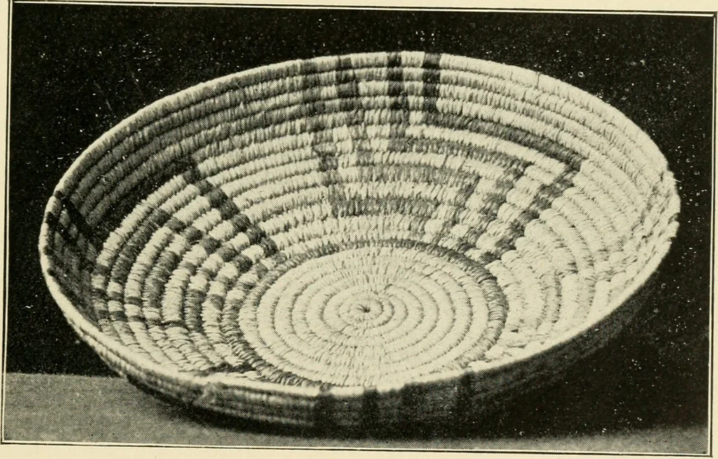 An illustration from Practical and artistic basketry, 1904, leaf 84