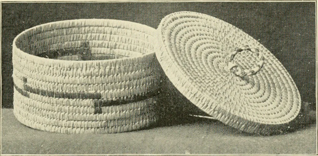 An illustration from Practical and artistic basketry, 1904, leaf 90