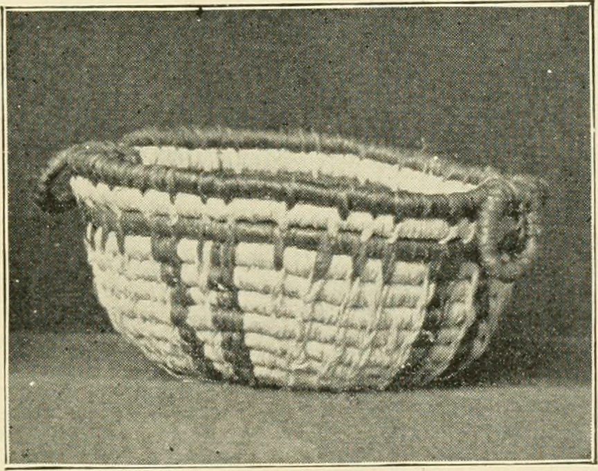 An illustration from Practical and artistic basketry, 1904, leaf 98