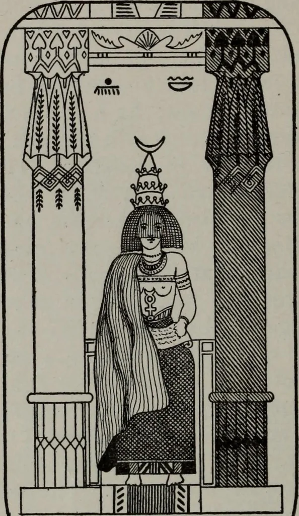 An illustration from Practical astrology : a simple method of casting horoscopes : and language of the stars easily comprehended, 1901, leaf 189