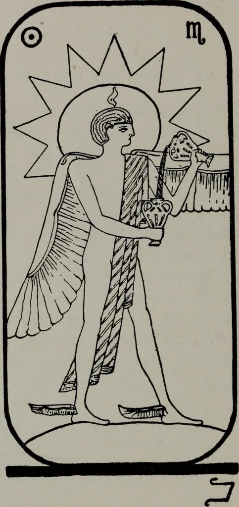 An illustration from Practical astrology : a simple method of casting horoscopes : and language of the stars easily comprehended, 1901, leaf 213