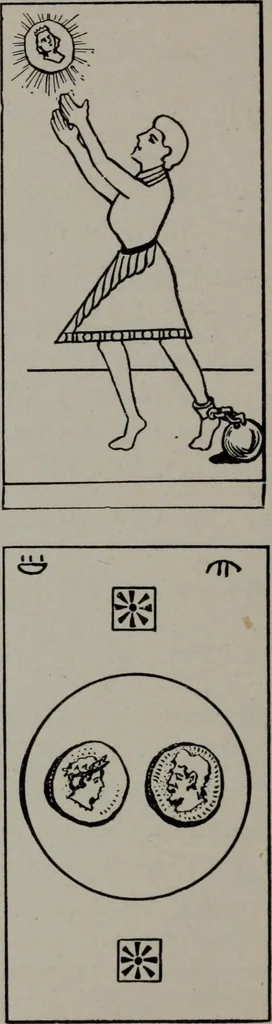 An illustration from Practical astrology : a simple method of casting horoscopes : and language of the stars easily comprehended, 1901, leaf 253