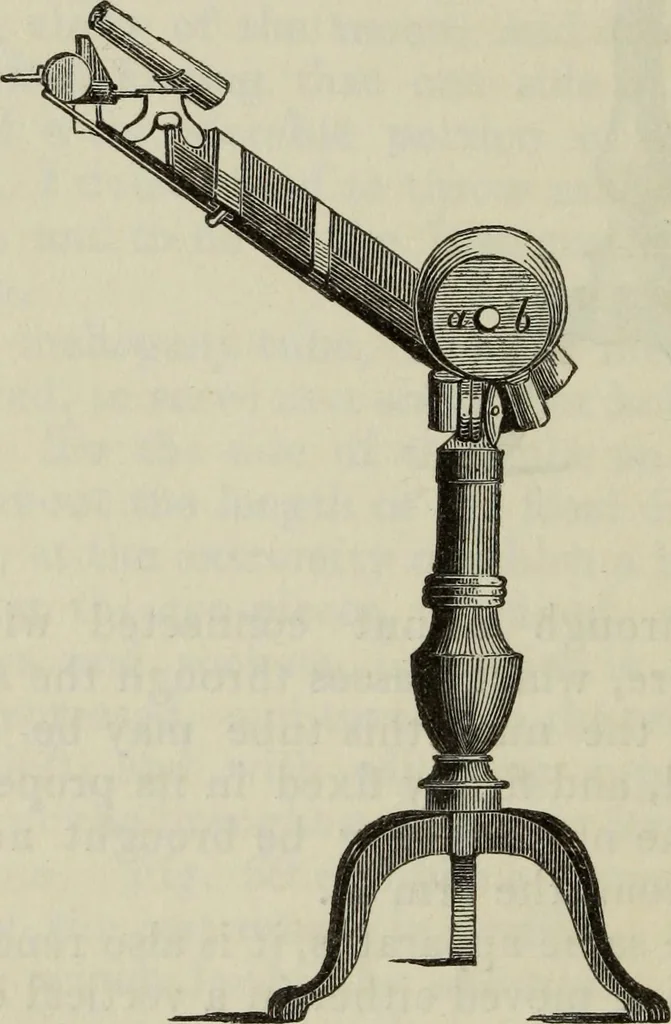 An illustration from The practical astronomer : comprising illustrations of light and colours, practical descriptions of all kinds of telescopes, the use of the equatorial-transit, circular, and other astronomical instruments, a particular account of the Earl of Rosse's large telescopes, and other topics connected with astronomy, 1845, leaf 339
