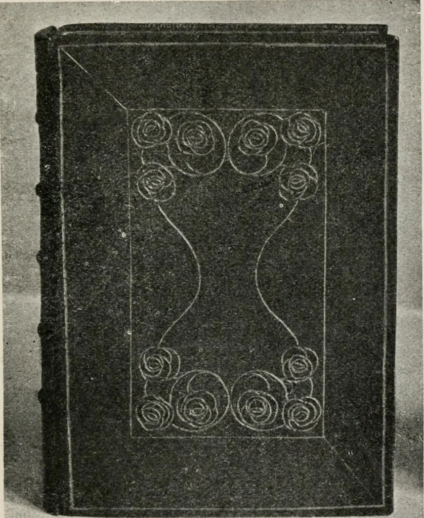 An illustration from Practical bookbinding : a text-book intended for those who take up the art of bookbinding, and designed to give sufficient help to enable handy persons to bind their books and periodicals, 1908, leaf 112