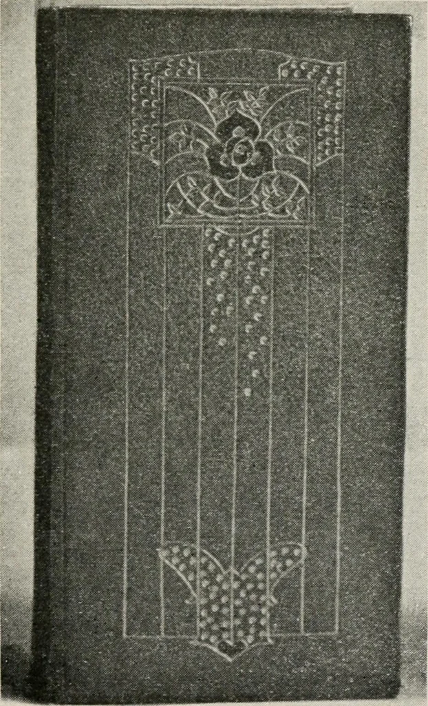 An illustration from Practical bookbinding : a text-book intended for those who take up the art of bookbinding, and designed to give sufficient help to enable handy persons to bind their books and periodicals, 1908, leaf 114