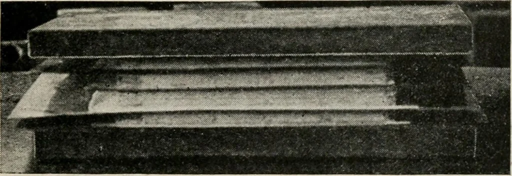 An illustration from Practical bookbinding : a text-book intended for those who take up the art of bookbinding, and designed to give sufficient help to enable handy persons to bind their books and periodicals, 1908, leaf 22