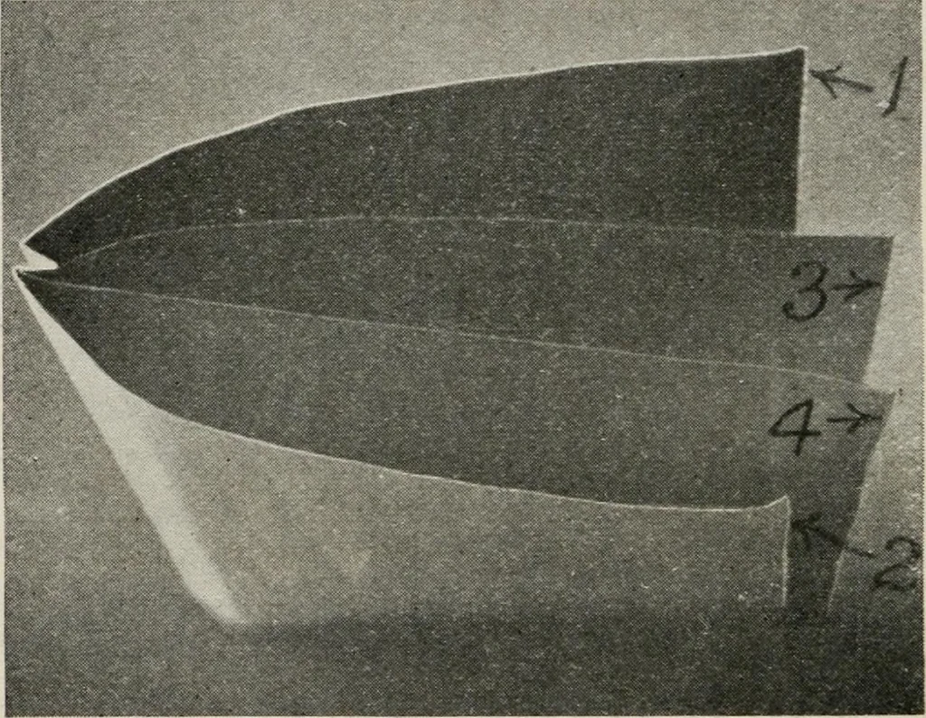 An illustration from Practical bookbinding : a text-book intended for those who take up the art of bookbinding, and designed to give sufficient help to enable handy persons to bind their books and periodicals, 1908, leaf 35