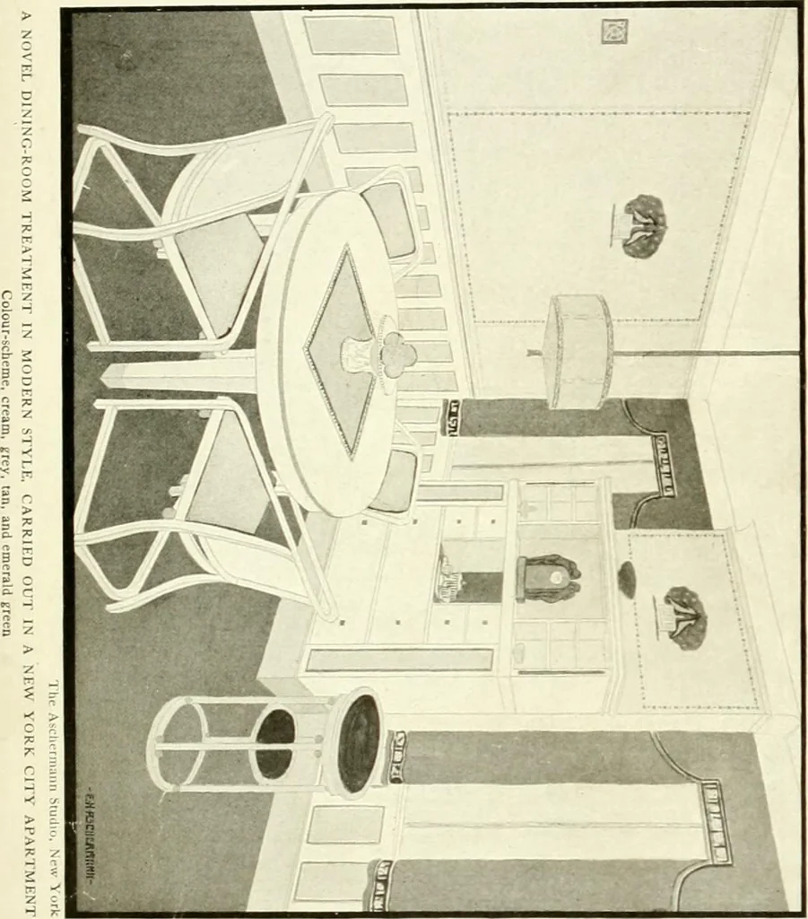 An illustration from The practical book of furnishing the small house and apartment, 1922, leaf 34