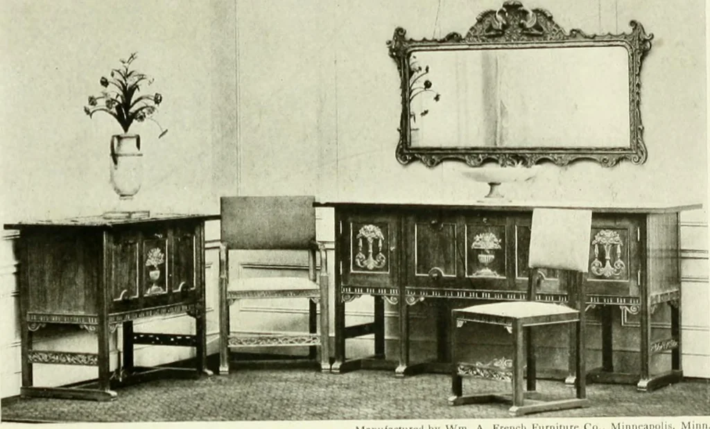 An illustration from The practical book of furnishing the small house and apartment, 1922, leaf 343
