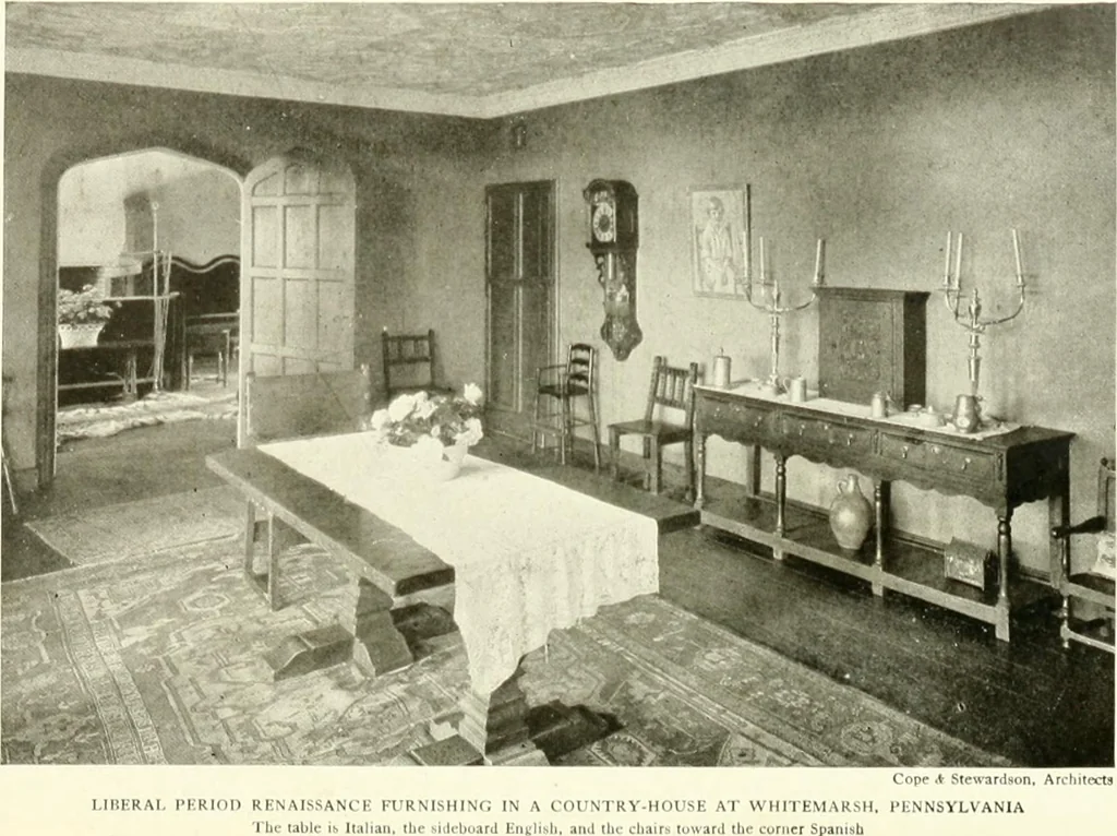 An illustration from The practical book of furnishing the small house and apartment, 1922, leaf 372