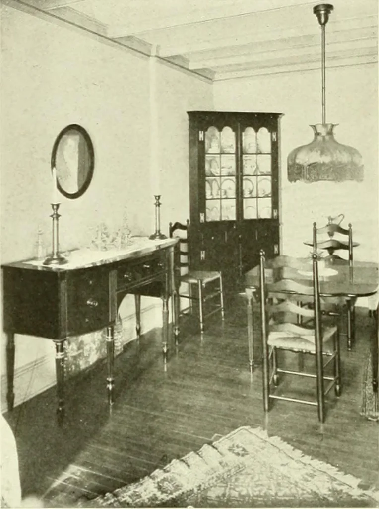 An illustration from The practical book of furnishing the small house and apartment, 1922, leaf 413
