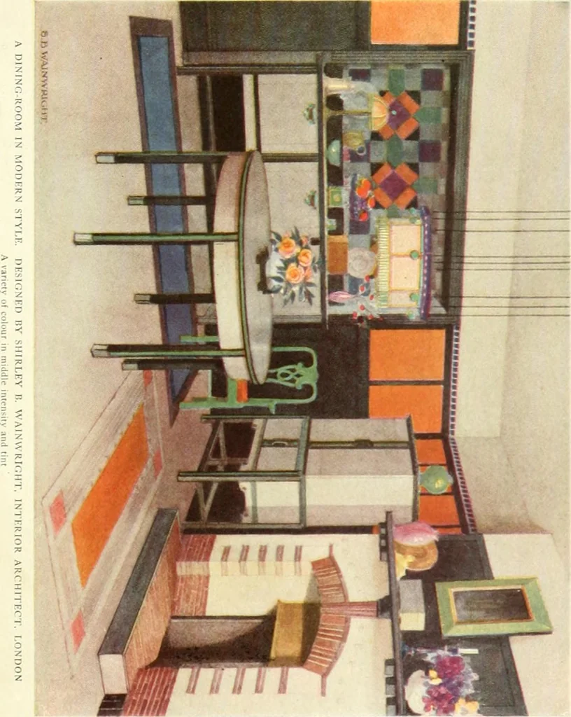 An illustration from The practical book of furnishing the small house and apartment, 1922, leaf 54