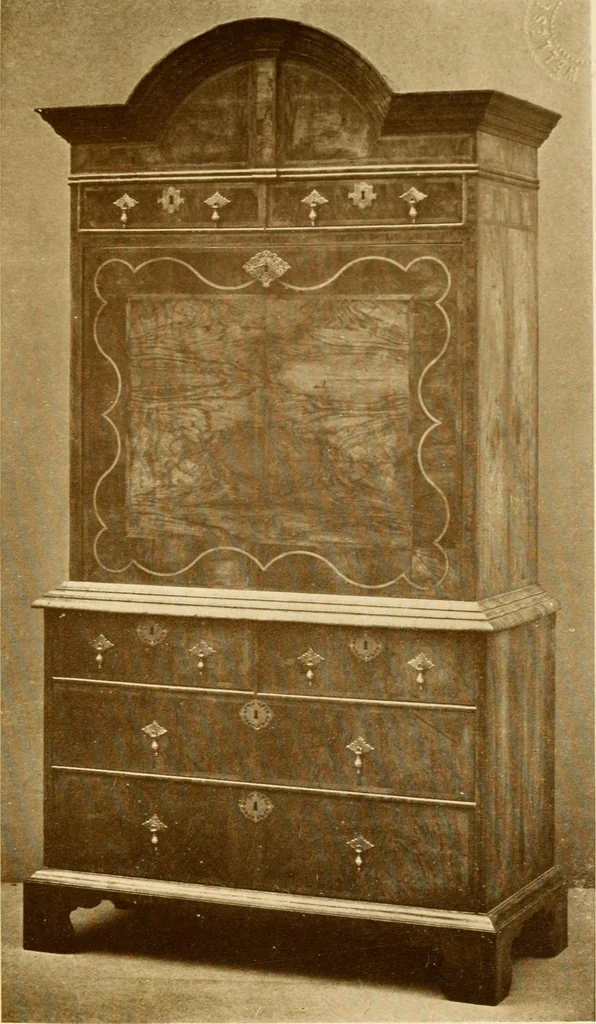 An illustration from The practical book of period furniture, treating of furniture of the English, American colonial and post-colonial and principal French periods, 1914, leaf 108