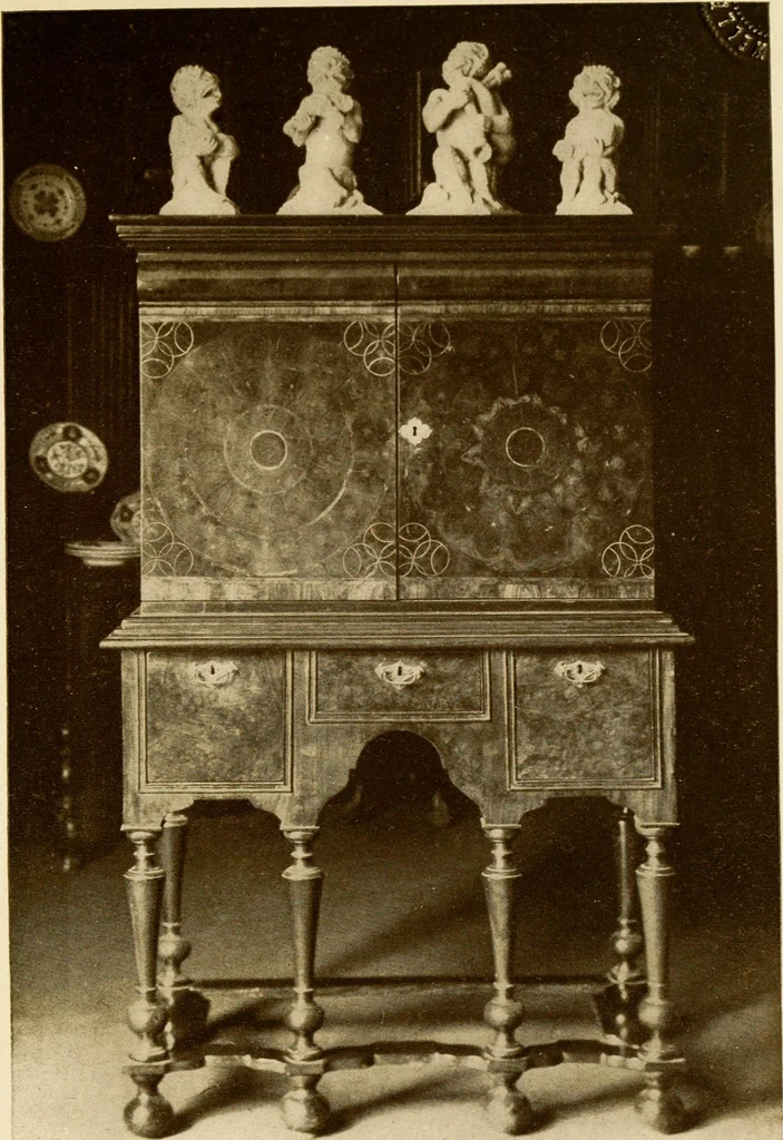 An illustration from The practical book of period furniture, treating of furniture of the English, American colonial and post-colonial and principal French periods, 1914, leaf 128