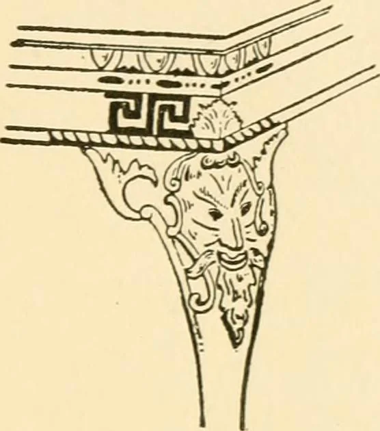 An illustration from The practical book of period furniture, treating of furniture of the English, American colonial and post-colonial and principal French periods, 1914, leaf 146
