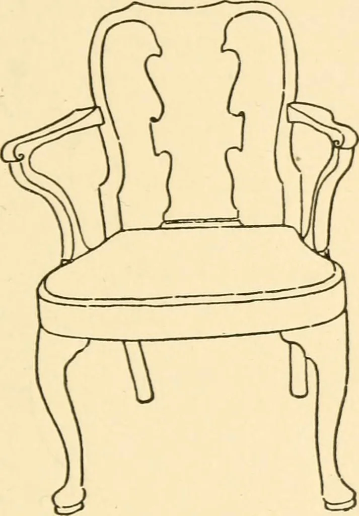 An illustration from The practical book of period furniture, treating of furniture of the English, American colonial and post-colonial and principal French periods, 1914, leaf 152