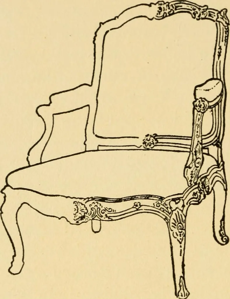 An illustration from The practical book of period furniture, treating of furniture of the English, American colonial and post-colonial and principal French periods, 1914, leaf 189