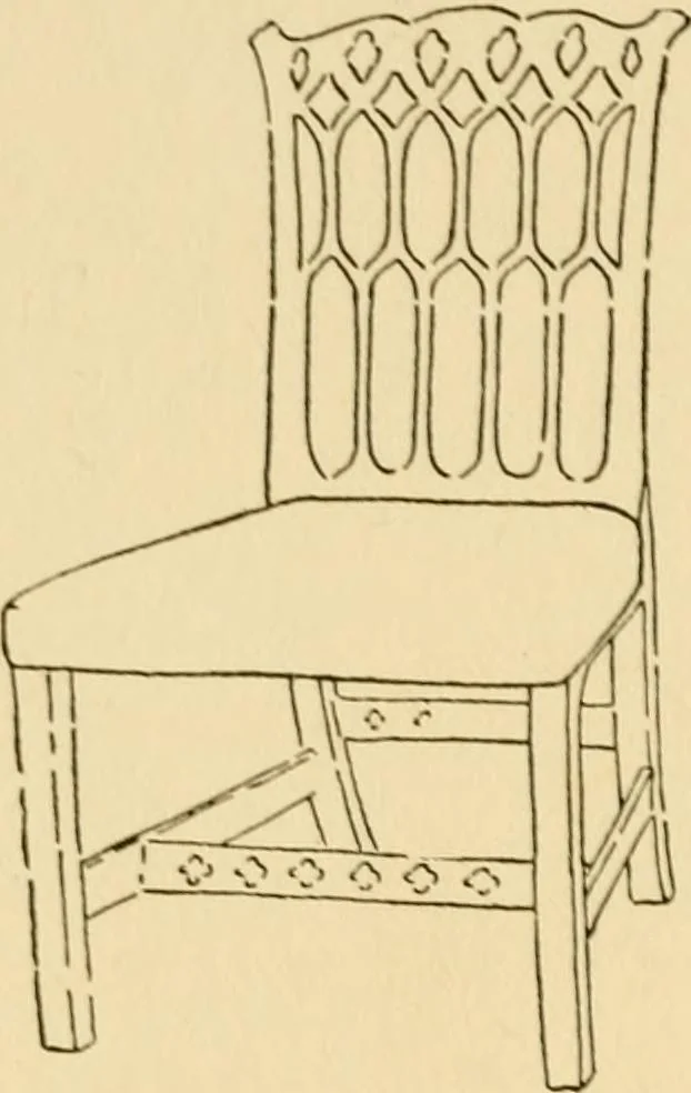An illustration from The practical book of period furniture, treating of furniture of the English, American colonial and post-colonial and principal French periods, 1914, leaf 225