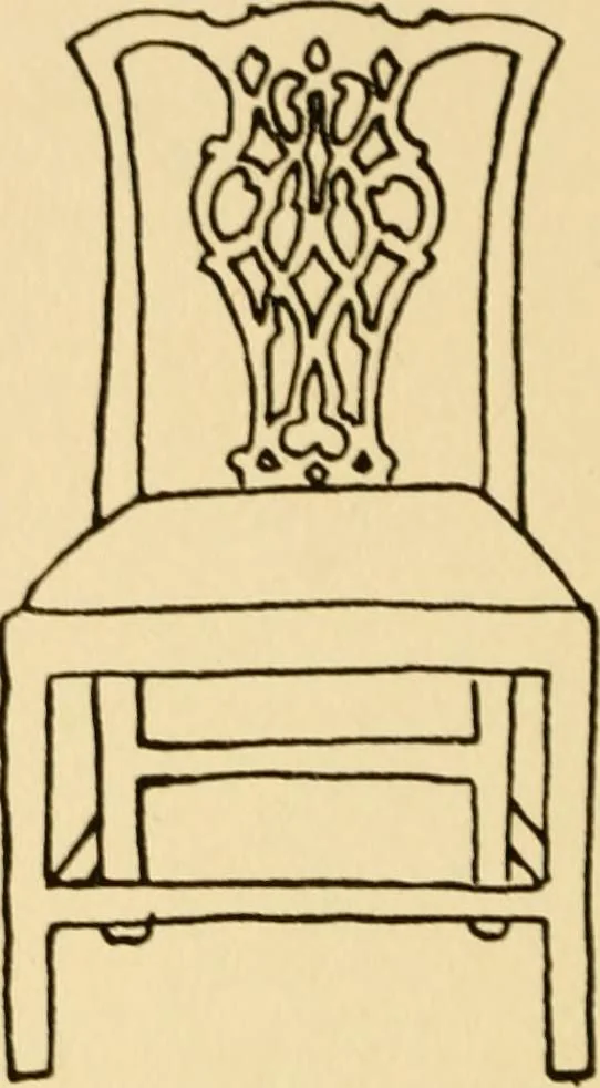An illustration from The practical book of period furniture, treating of furniture of the English, American colonial and post-colonial and principal French periods, 1914, leaf 225