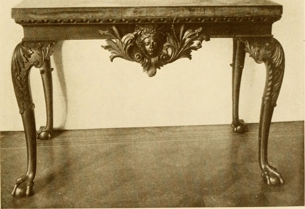An illustration from The practical book of period furniture, treating of furniture of the English, American colonial and post-colonial and principal French periods, 1914, leaf 236