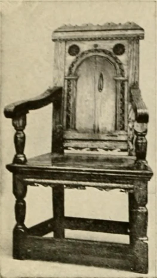 An illustration from The practical book of period furniture, treating of furniture of the English, American colonial and post-colonial and principal French periods, 1914, leaf 25