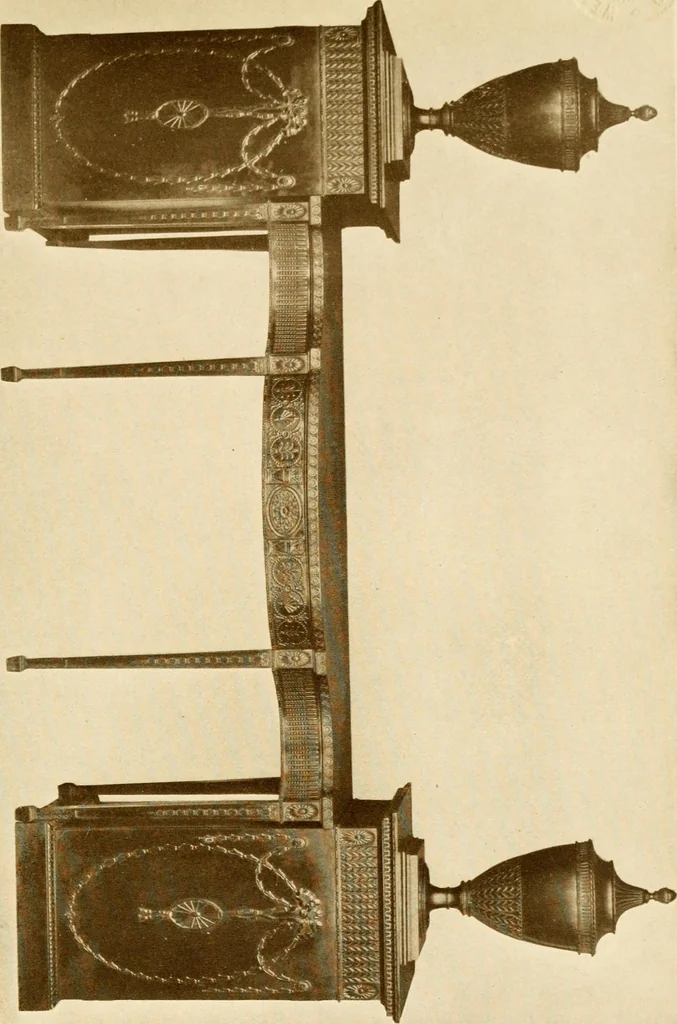 An illustration from The practical book of period furniture, treating of furniture of the English, American colonial and post-colonial and principal French periods, 1914, leaf 258