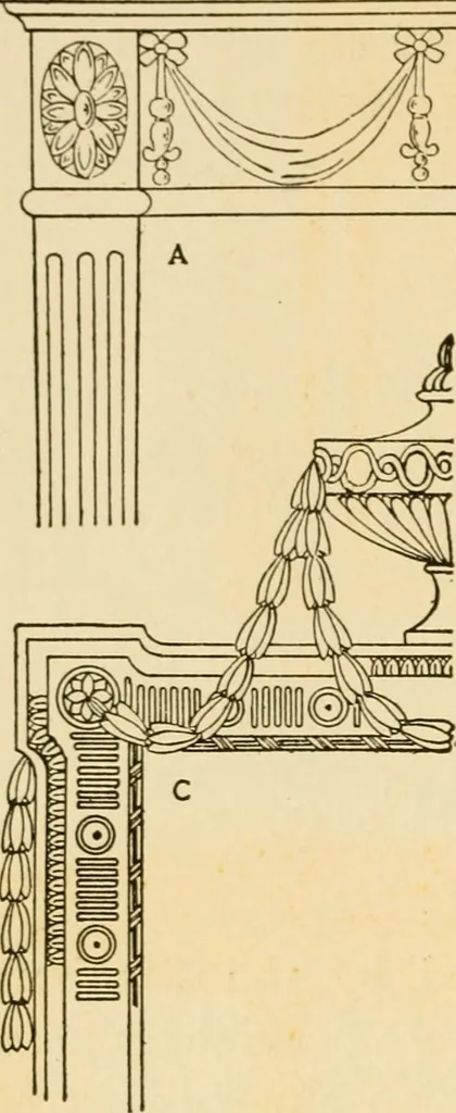 An illustration from The practical book of period furniture, treating of furniture of the English, American colonial and post-colonial and principal French periods, 1914, leaf 263