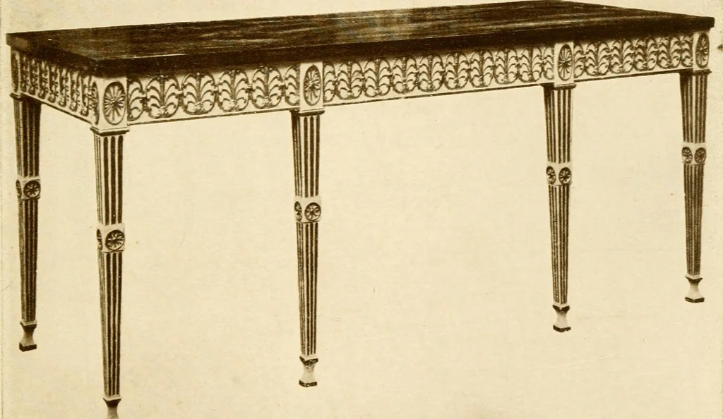 An illustration from The practical book of period furniture, treating of furniture of the English, American colonial and post-colonial and principal French periods, 1914, leaf 264