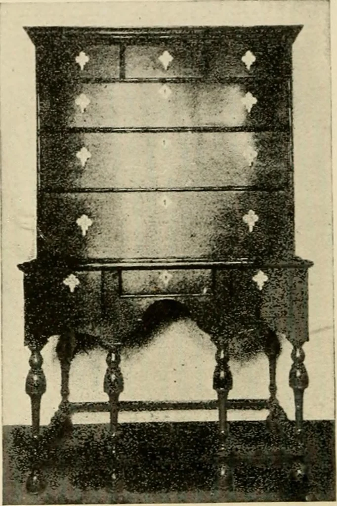 An illustration from The practical book of period furniture, treating of furniture of the English, American colonial and post-colonial and principal French periods, 1914, leaf 27
