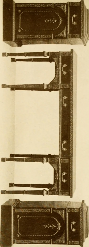 An illustration from The practical book of period furniture, treating of furniture of the English, American colonial and post-colonial and principal French periods, 1914, leaf 276