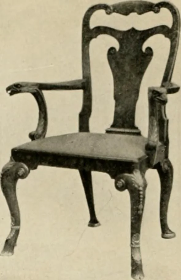 An illustration from The practical book of period furniture, treating of furniture of the English, American colonial and post-colonial and principal French periods, 1914, leaf 29