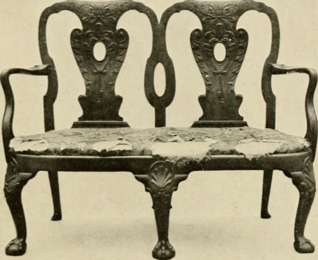 An illustration from The practical book of period furniture, treating of furniture of the English, American colonial and post-colonial and principal French periods, 1914, leaf 29