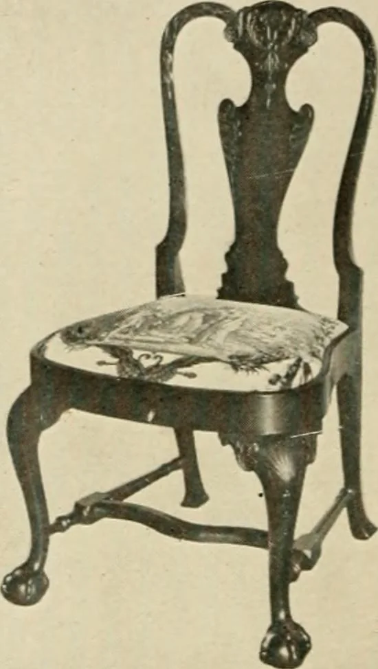 An illustration from The practical book of period furniture, treating of furniture of the English, American colonial and post-colonial and principal French periods, 1914, leaf 29