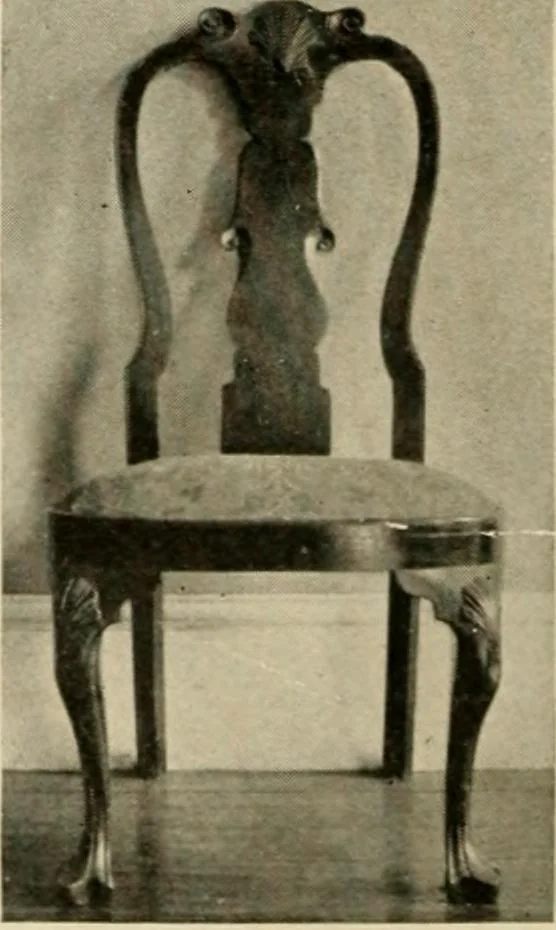An illustration from The practical book of period furniture, treating of furniture of the English, American colonial and post-colonial and principal French periods, 1914, leaf 29