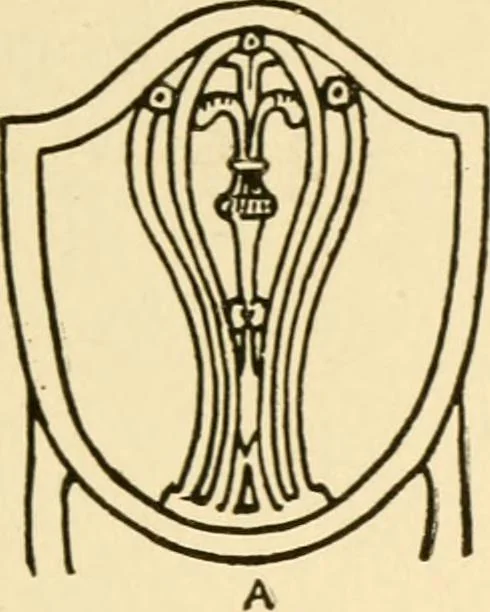 An illustration from The practical book of period furniture, treating of furniture of the English, American colonial and post-colonial and principal French periods, 1914, leaf 296