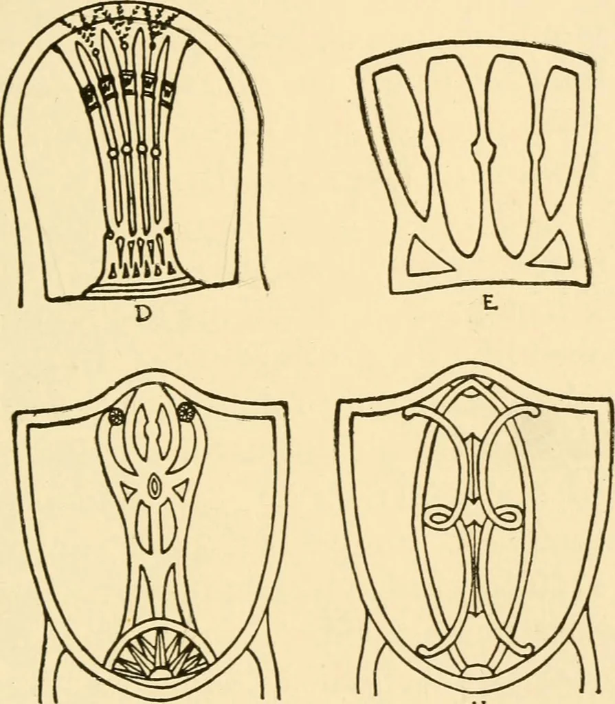 An illustration from The practical book of period furniture, treating of furniture of the English, American colonial and post-colonial and principal French periods, 1914, leaf 296
