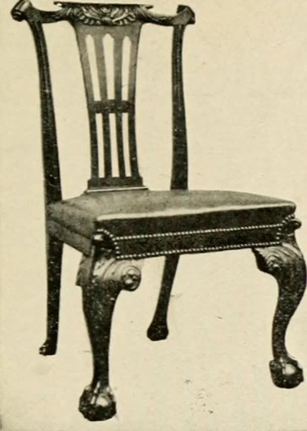 An illustration from The practical book of period furniture, treating of furniture of the English, American colonial and post-colonial and principal French periods, 1914, leaf 30
