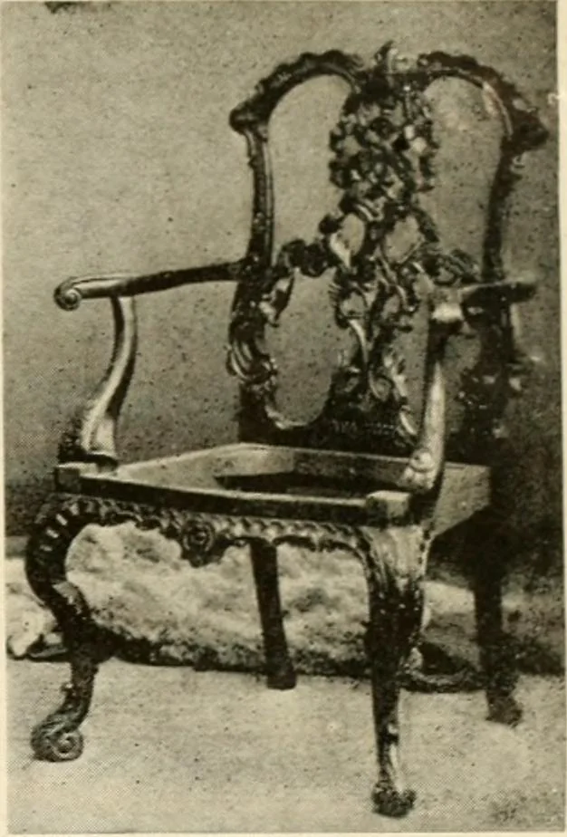 An illustration from The practical book of period furniture, treating of furniture of the English, American colonial and post-colonial and principal French periods, 1914, leaf 30