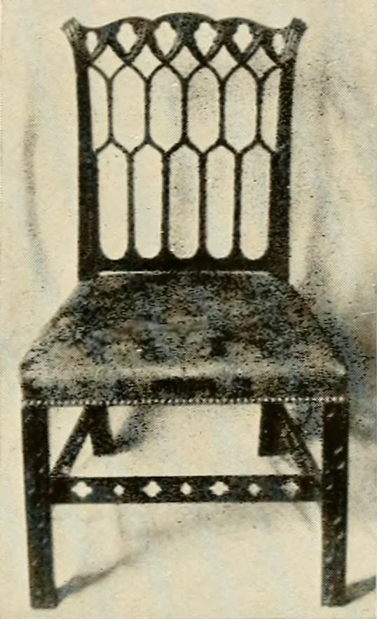An illustration from The practical book of period furniture, treating of furniture of the English, American colonial and post-colonial and principal French periods, 1914, leaf 30